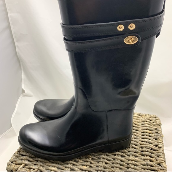 Coach Tara rain boots size 10B - Picture 4 of 11